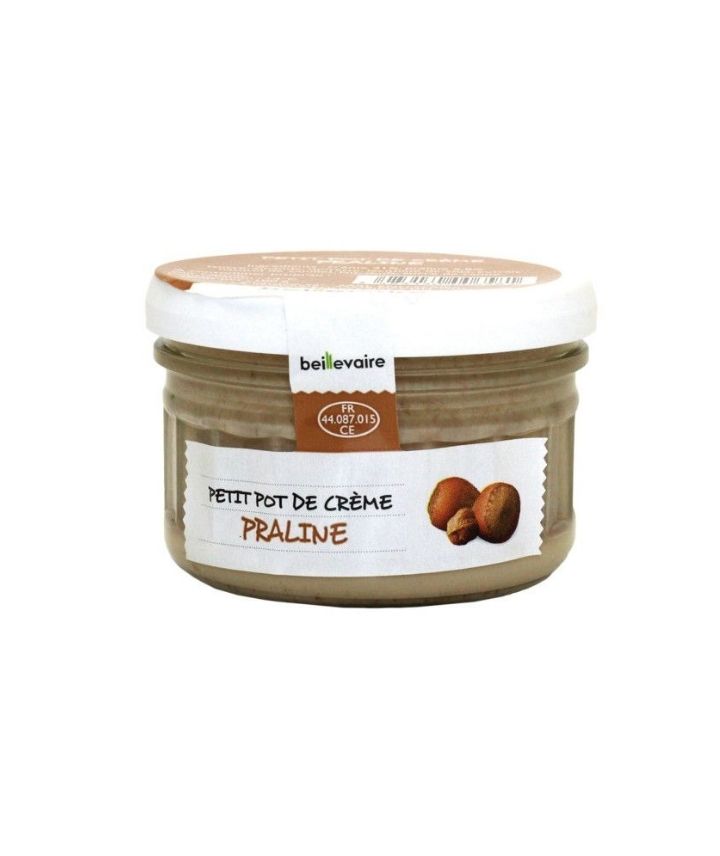 Petit pot de crème praliné