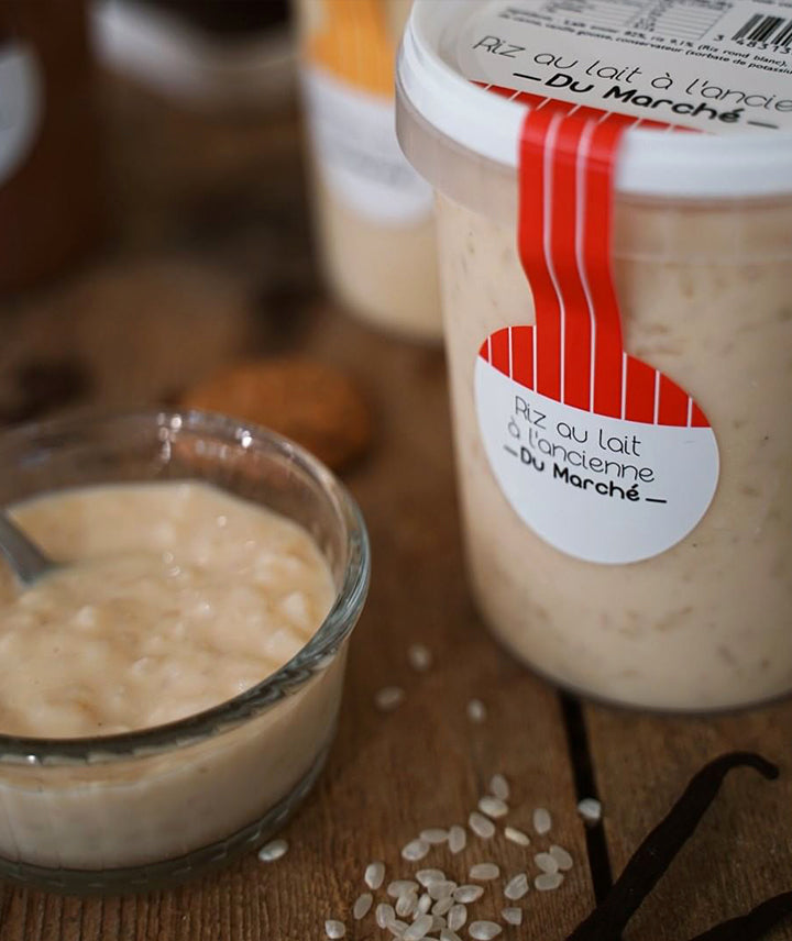Riz au lait à l'ancienne du marché