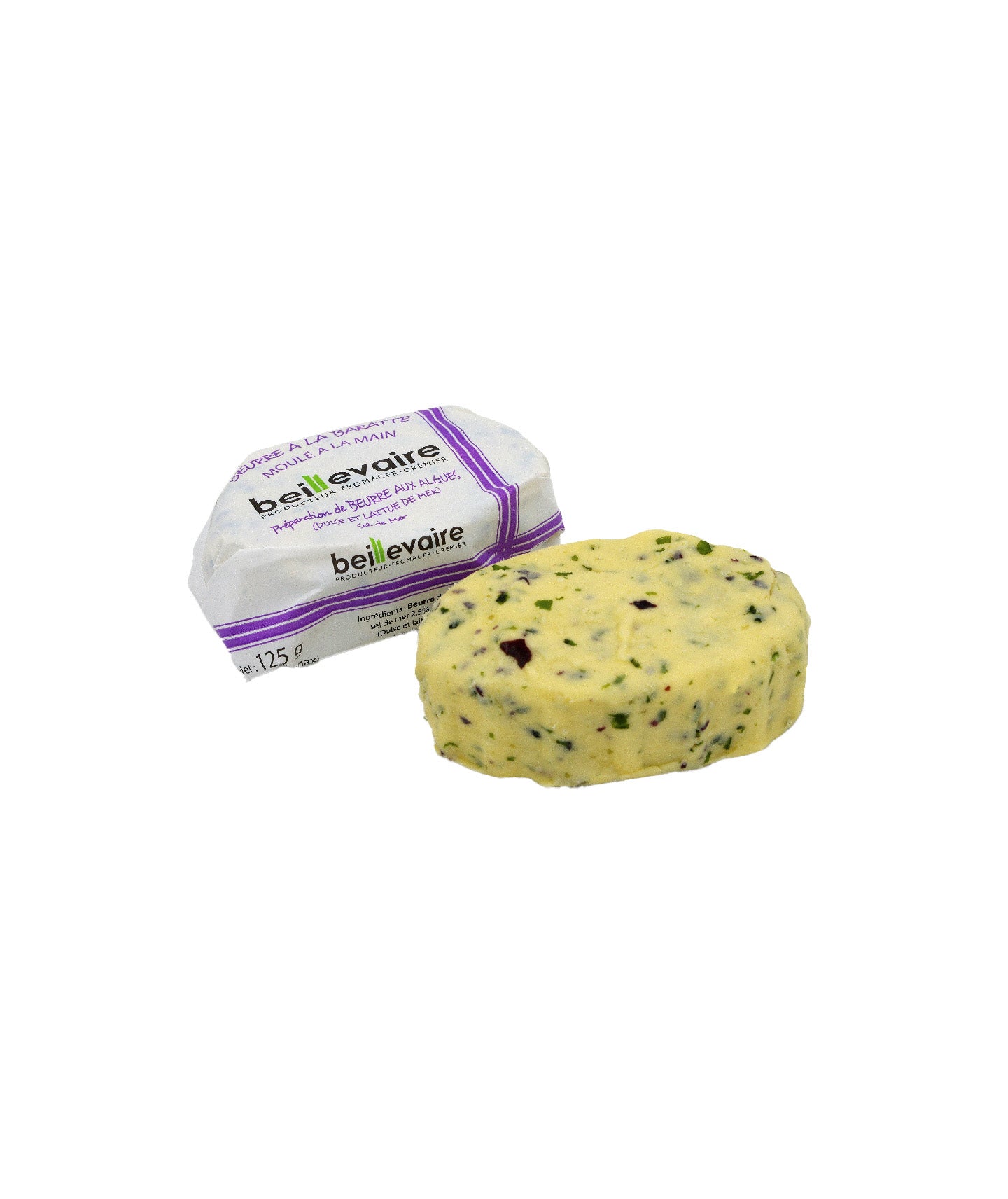 Beurre pasteurisé aux algues