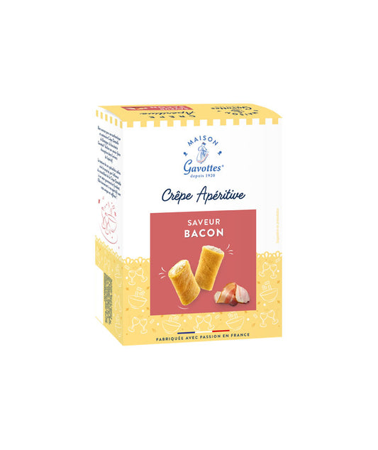 Crêpes dentelle fourrées au bacon