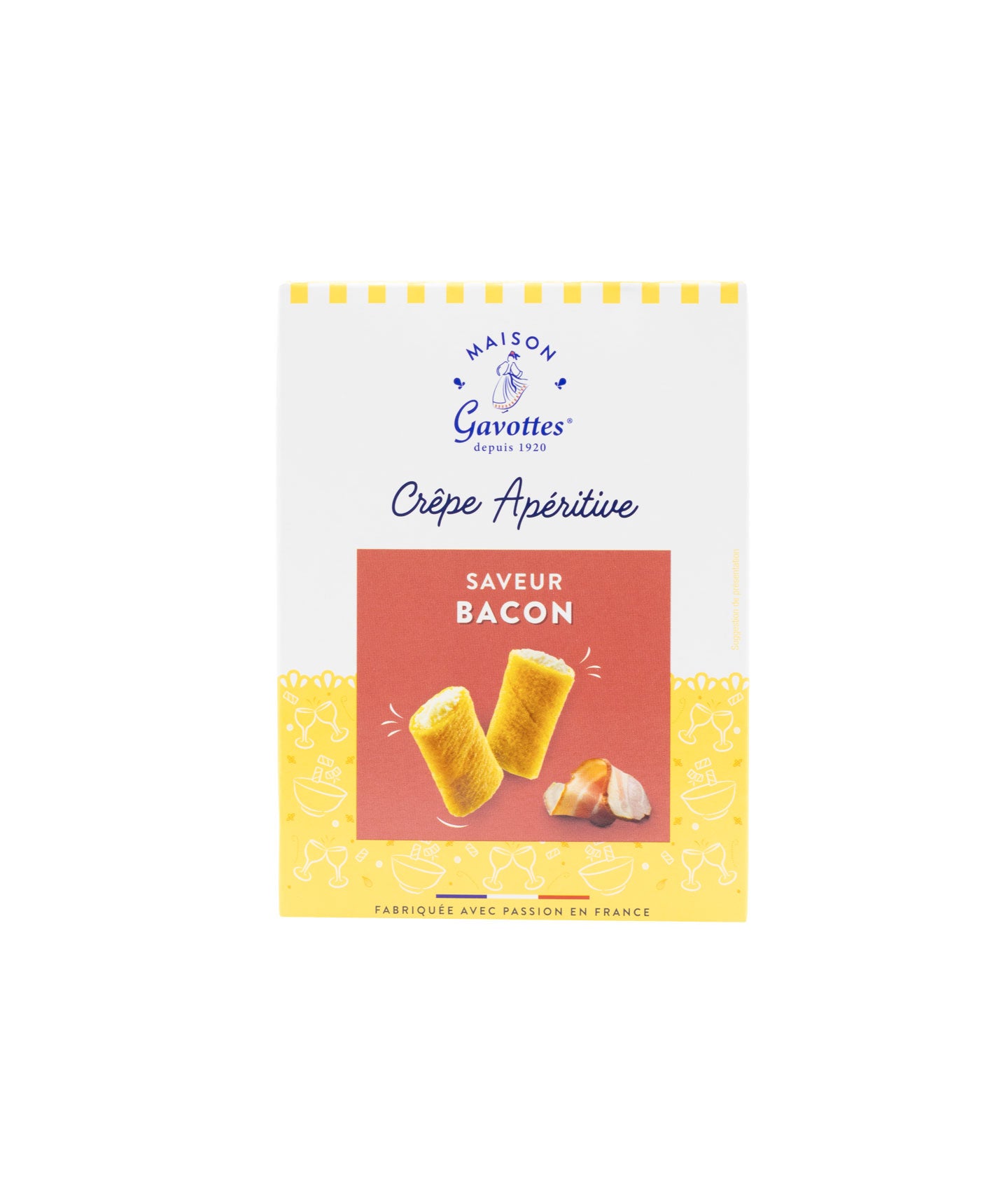 Crêpes dentelle fourrées au bacon
