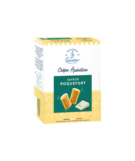 Crêpes dentelle fourrées au roquefort