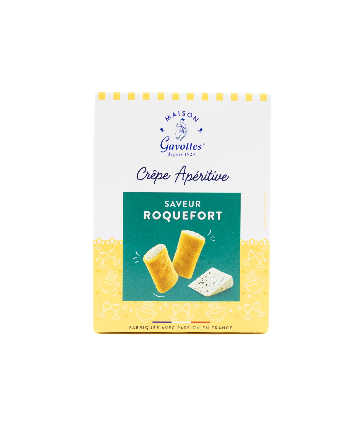 Crêpes dentelle fourrées au roquefort