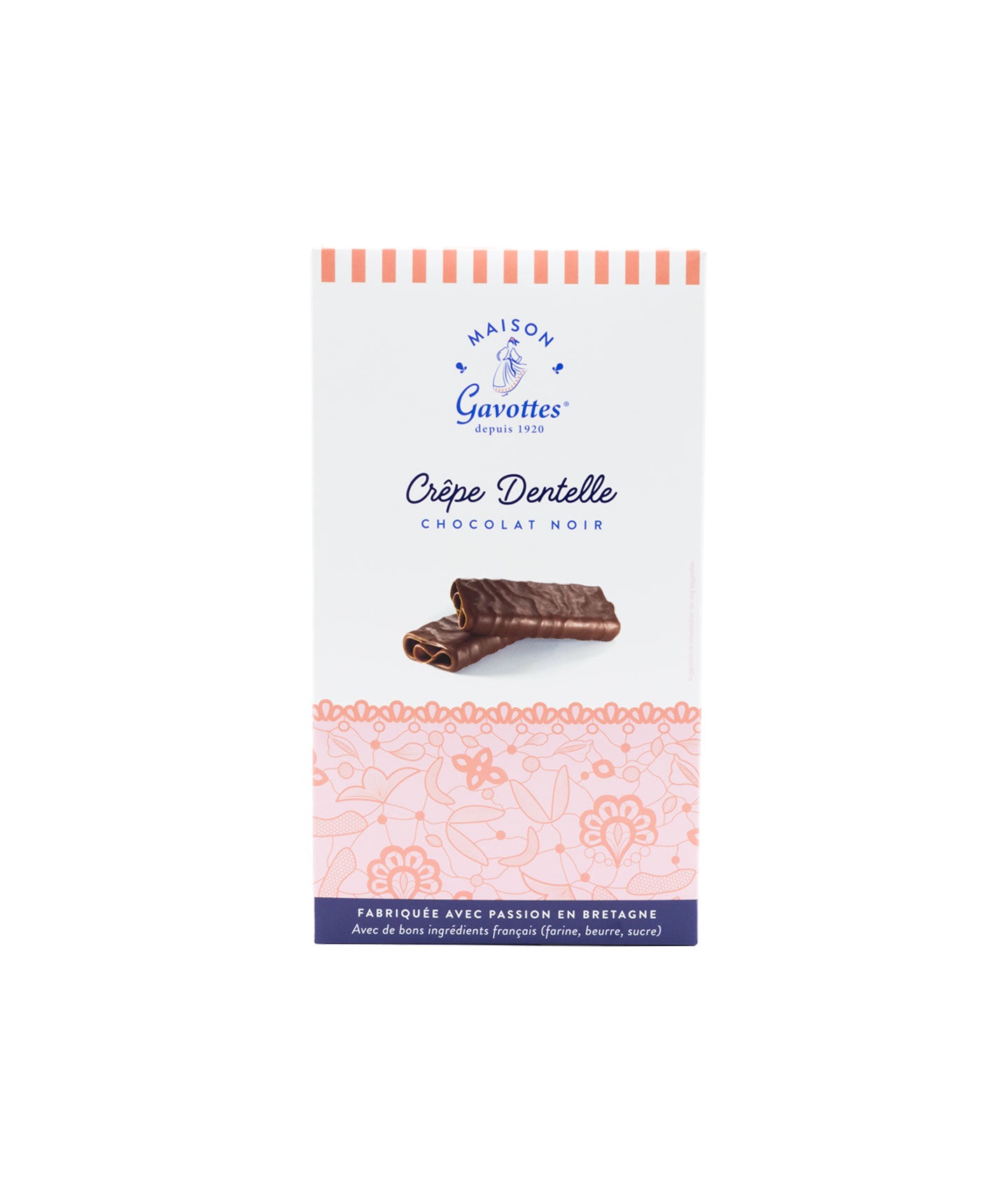 Crêpes dentelle enrobées de chocolat au noir