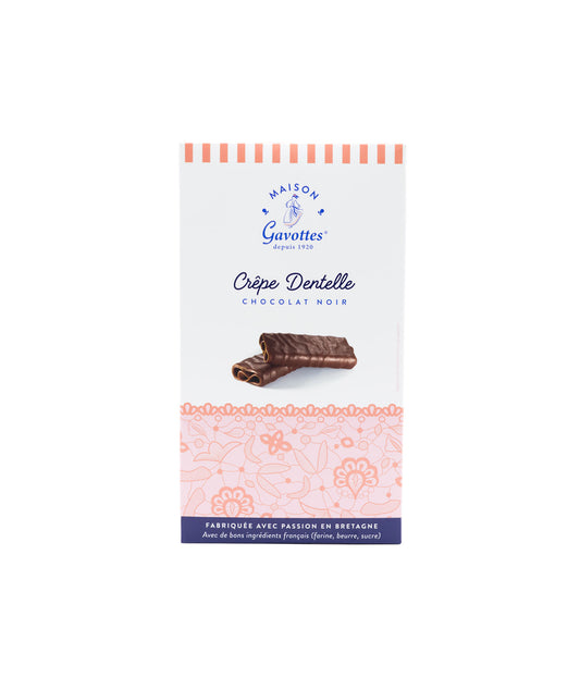 Crêpes dentelle enrobées de chocolat au noir