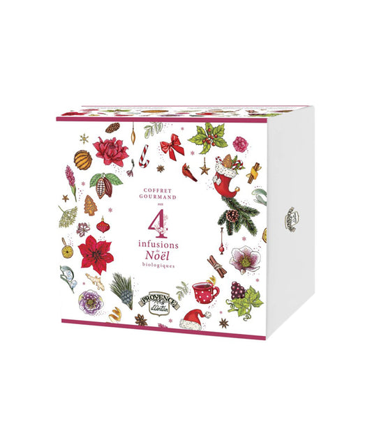 Coffret gourmand aux 4 infusions de Noël