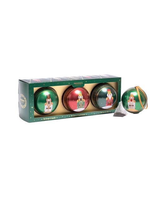 Coffret 3 boules de noël thés féériques bio