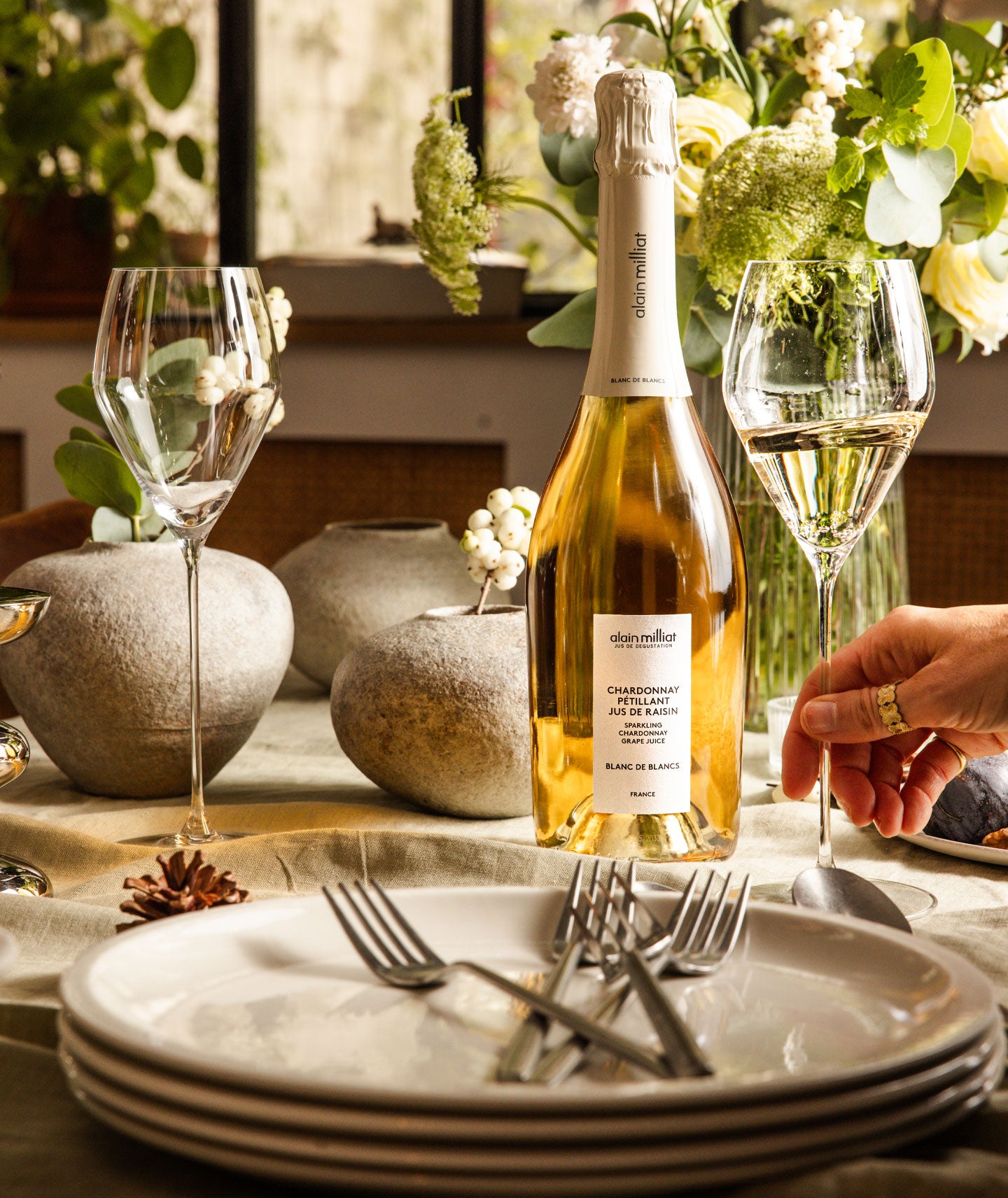 Le Chardonnay, Jus de Raisin Pétillant