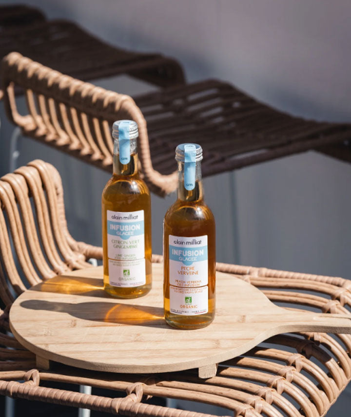 Infusion glacée pêche verveine bio