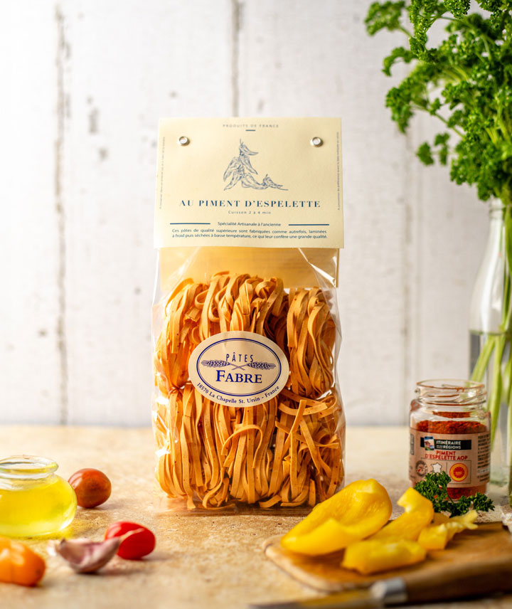 Tagliatelles piment d'Espelette