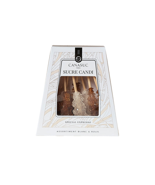 Bâtonnets de sucre candi blanc et roux