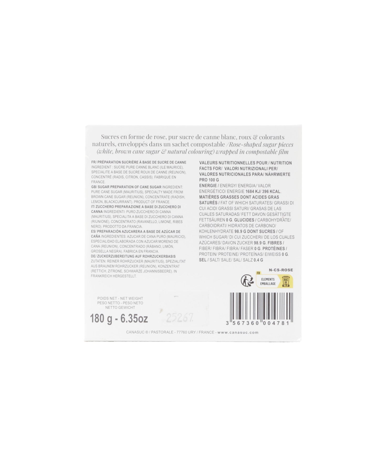 Coffret de sucres "L'Envie en Rose" - 180g