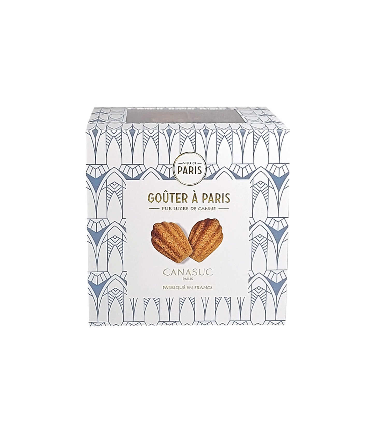 Coffret "Goûter à Paris" de madeleines en sucre de canne roux