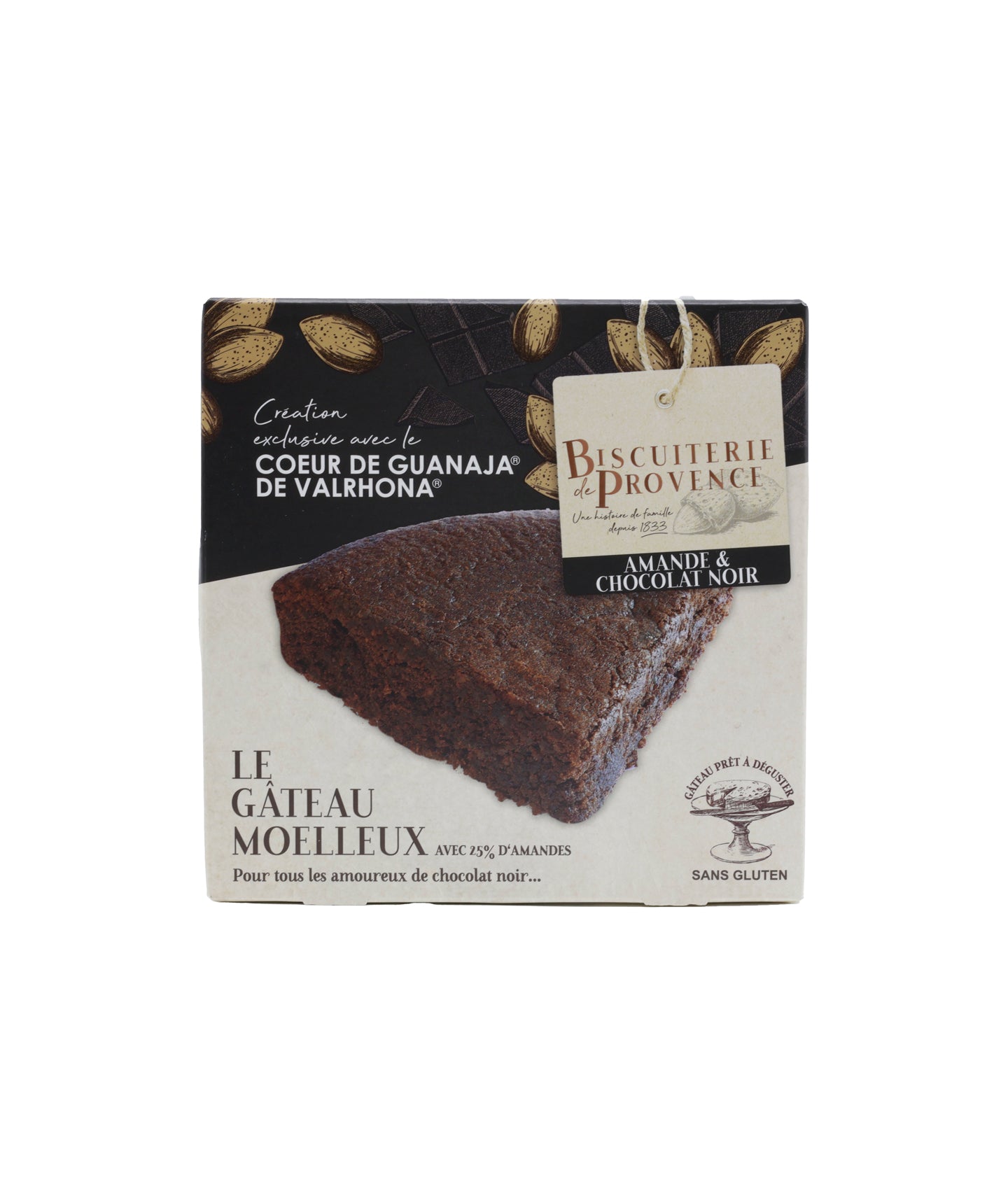 Gateau aux amandes et chocolat Valrhona
