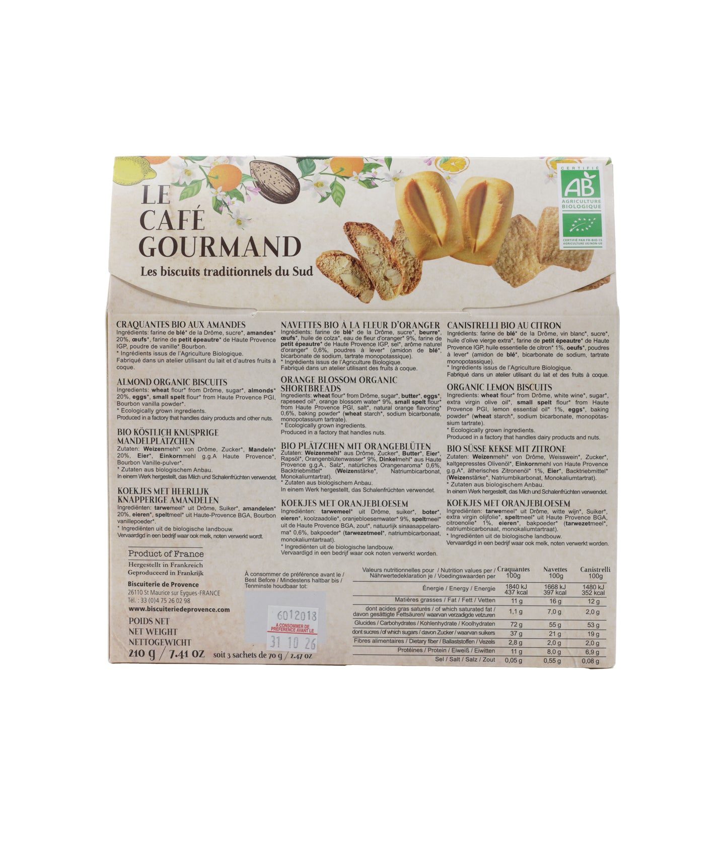 Assortiment biscuits "Café gourmand"
