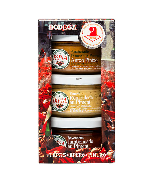 Coffret 3 Sauces Apéritives Basques - Bodega