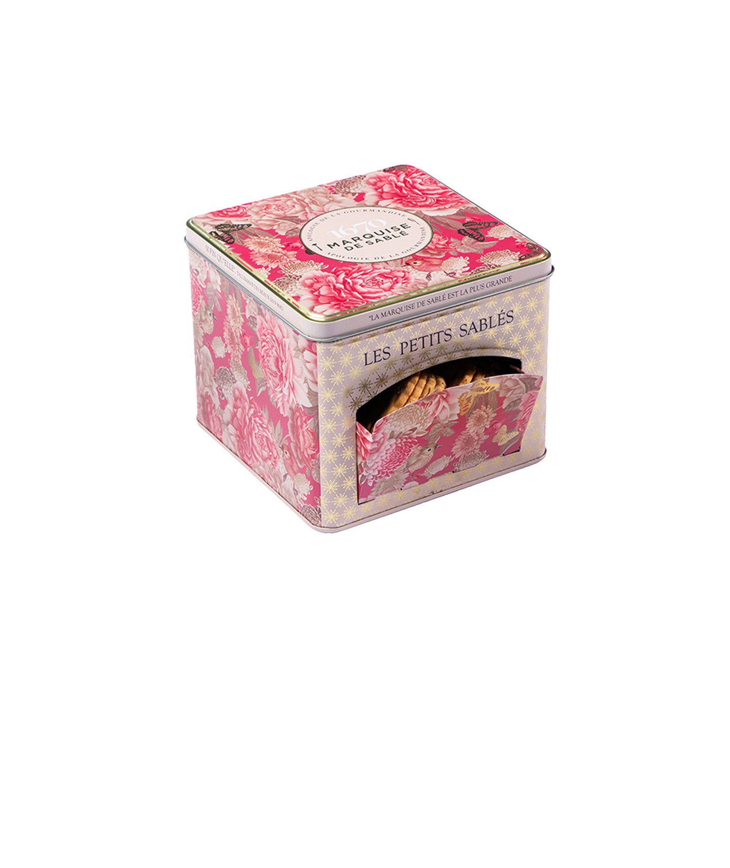 Boîte métal distributrice écrin trésor - 300g