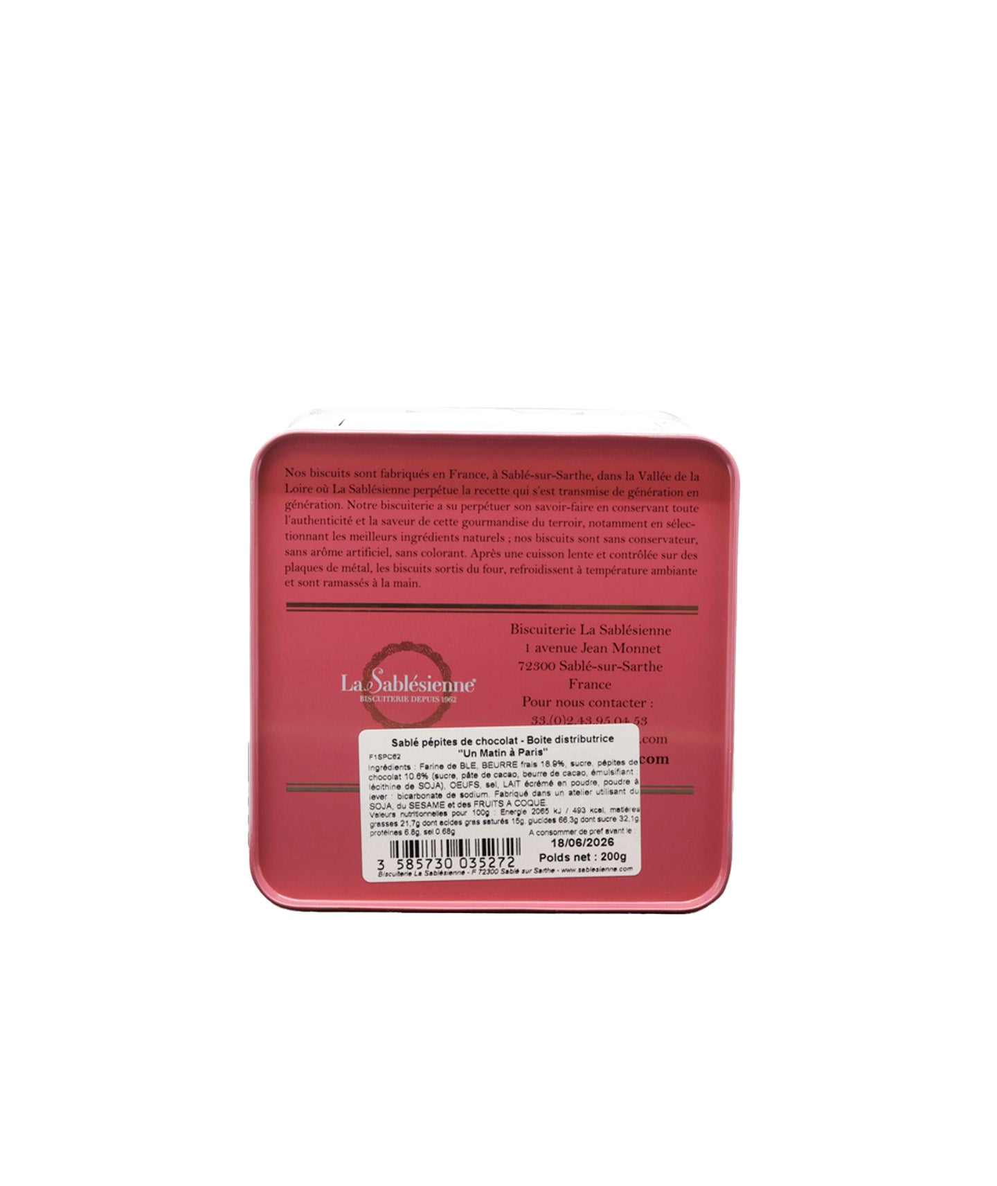 Sablés Un Matin à Paris - Boîte métal - 200g