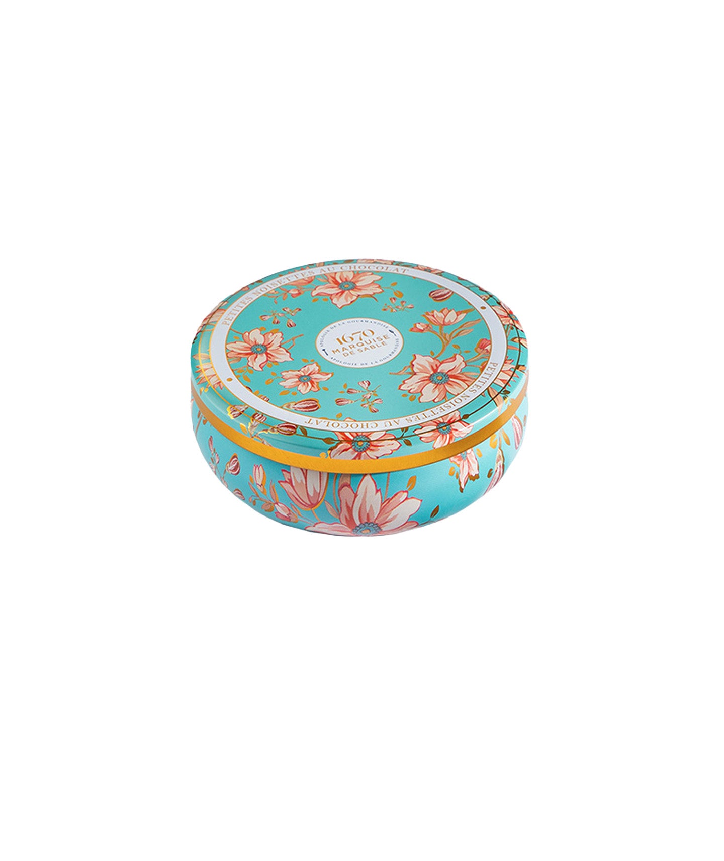 Noisettes chocolat - Boîte métal ronde 140g
