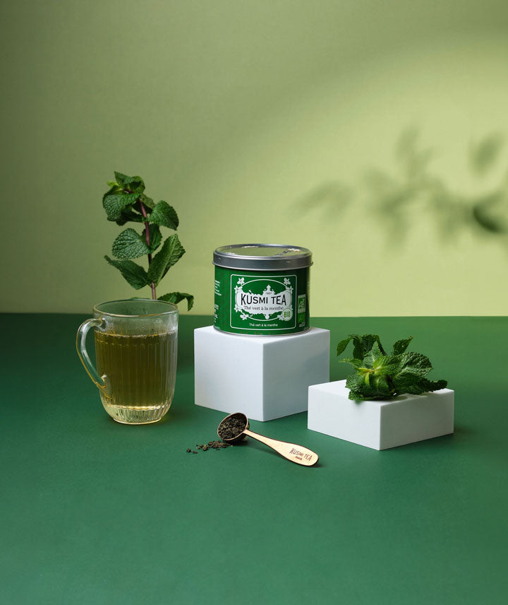Thé vert à la menthe Bio - Boîte vrac