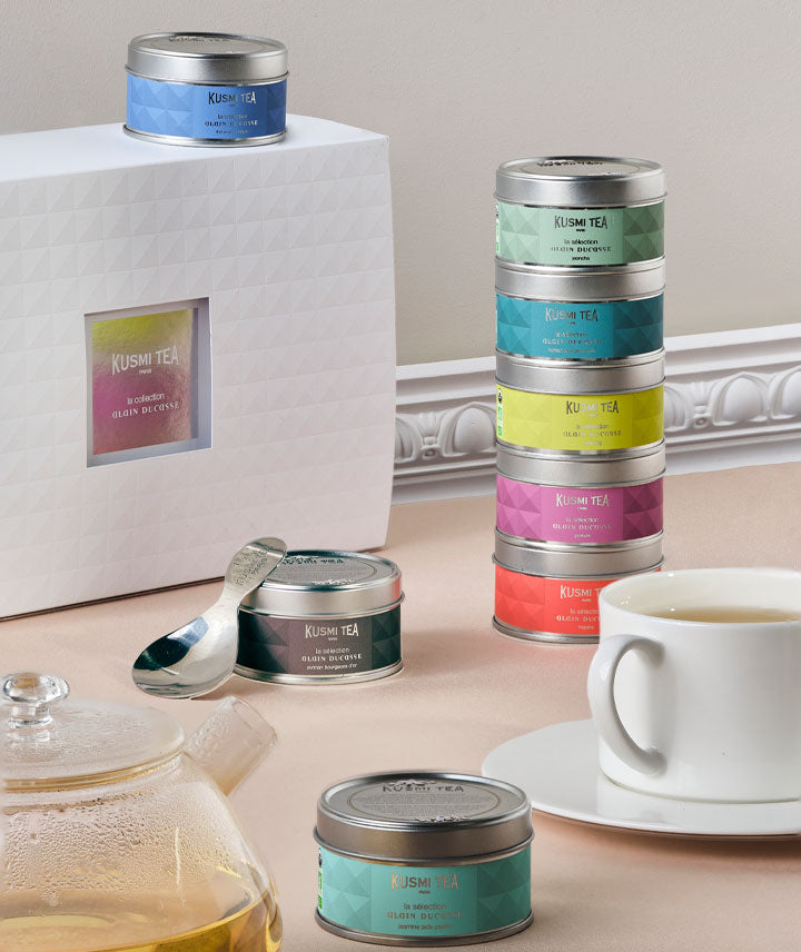 La Collection Alain Ducasse bio - Coffret de thés bio natures - Boîte vrac