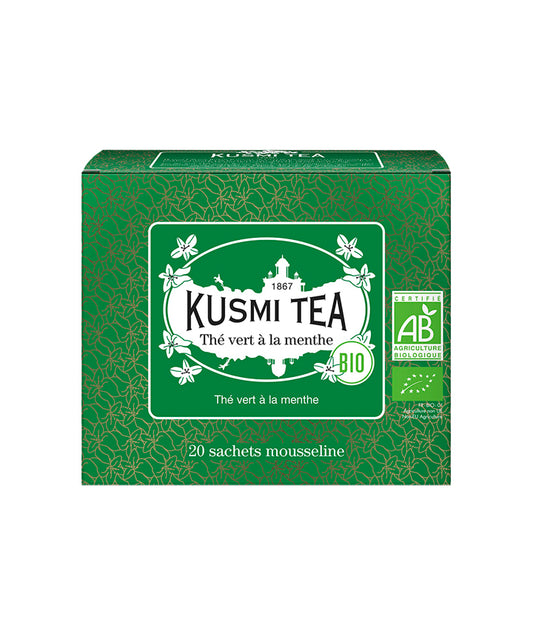 Thé vert à la menthe bio - 20 sachets