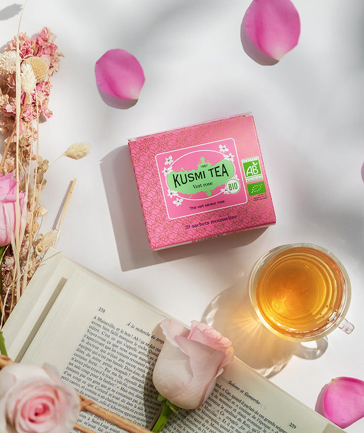 Thé vert rose bio - 20 sachets