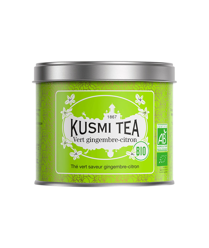 Thé vert gingembre citron bio - Boîte vrac
