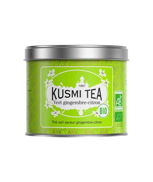 Thé vert gingembre citron bio - Boîte vrac
