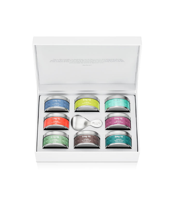 La Collection Alain Ducasse bio - Coffret thés bio nature avec cuillère - Boîte vrac