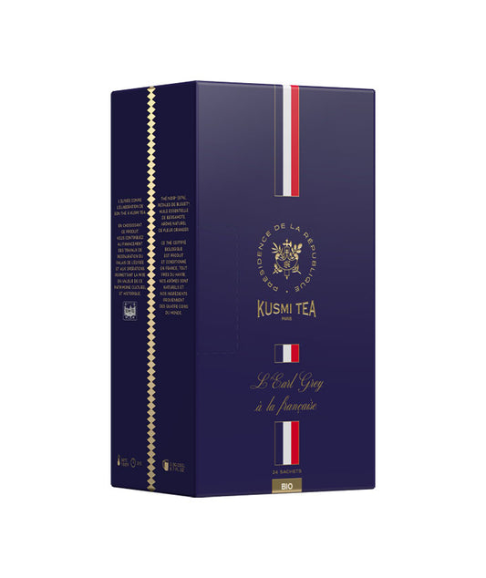 Thé earl grey à la française bio - 24 sachets vue face aux Galeries Lafayette Le Gourmet