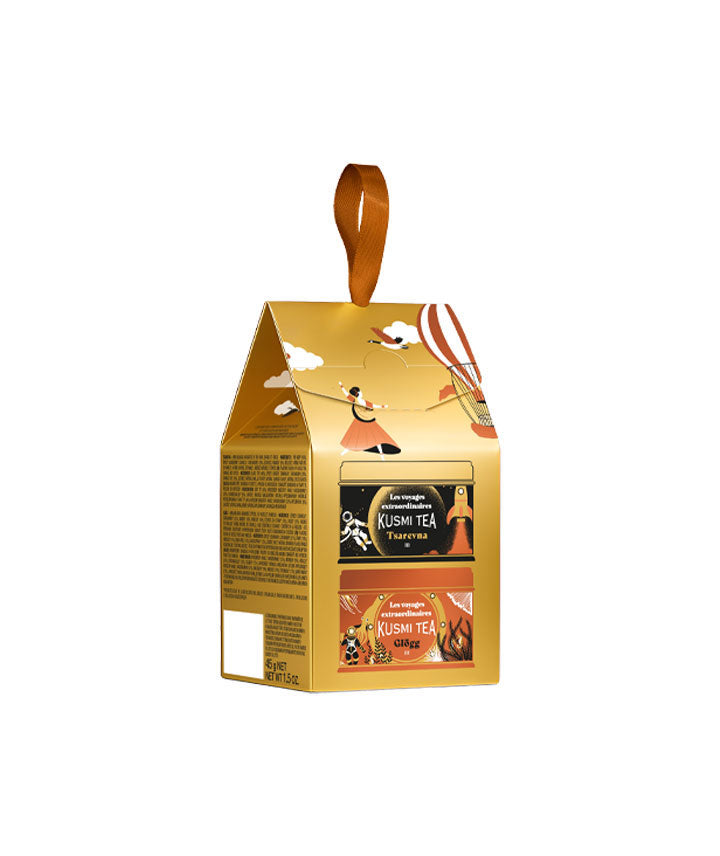 Coffret cadeau 2 miniatures thé noie bio Tsarevna et Glögg - Boîte vrac