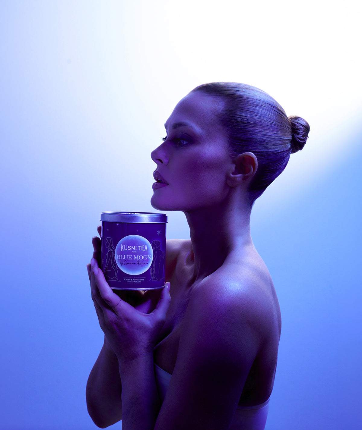 Blue Moon bio by Caroline Receveur - Boîte métal