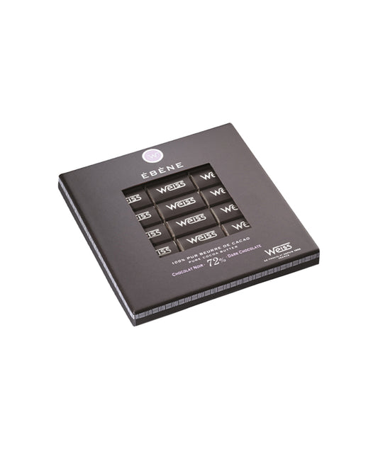 Coffret de Napolitains Chocolat Noir Ébène 72%