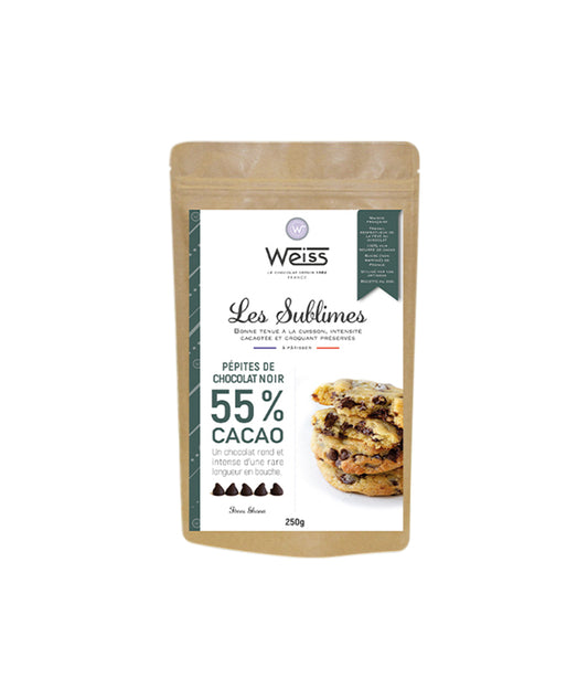 Sublimes- Sachet pépites de chocolat noir 55%
