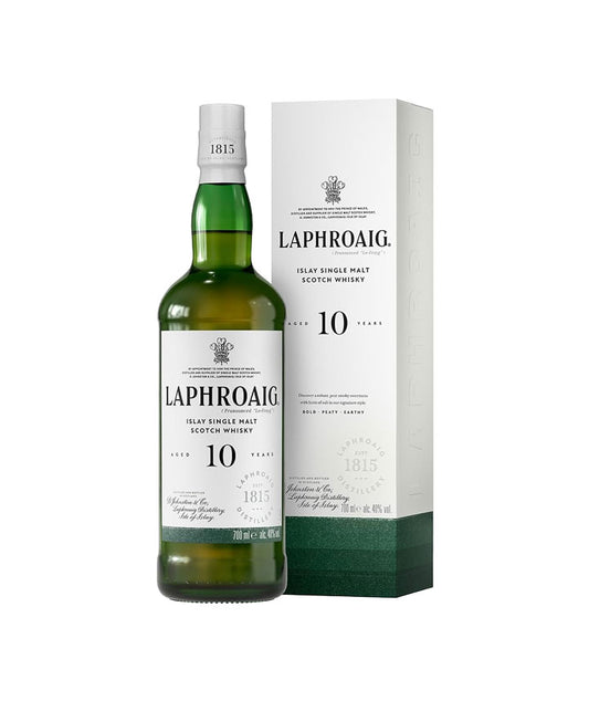 Whisky Laphroaig - Single malt 10 ans - Île d'Islay - Ecosse