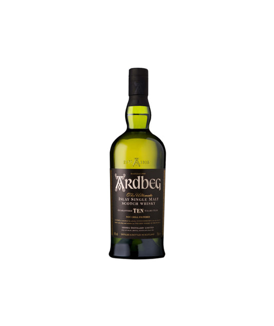 Whisky Ardbeg - Single malt 10 ans - Ile d'Islay - Ecosse