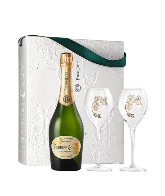 Perrier-Jouët - Grand Brut Coffret 2 flûtes - Champagne