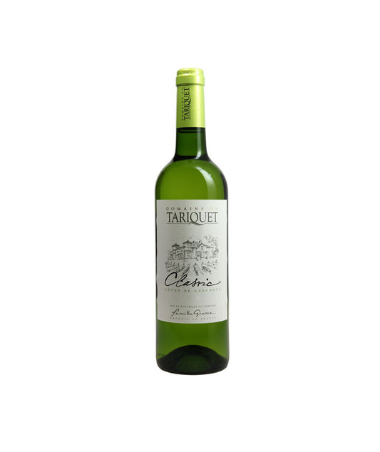Domaine du Tariquet - ugni-blanc colombard Classic 2024 - IGP Côtes de Gascogne Blanc sec - Sud-Ouest LA CAVE vue droite aux Galeries Lafayette Le Gourmet