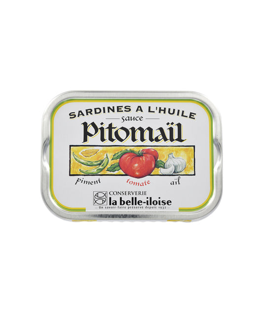 Sardines à l'huile sauce pitomail