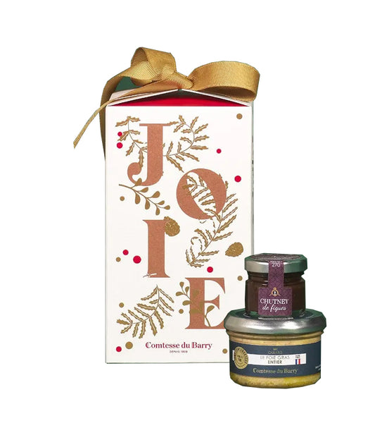Coffret de foie gras entier de canard et chutney figue - "Joie Dorée"