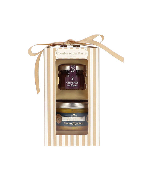 Coffret de foie gras canard entier et chutney de figues