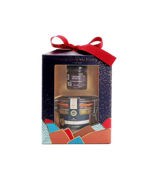 Coffret Foie gras de canard LPS 180g +  chutney figues 45g