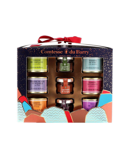 Coffret 6 terrines et 3 chutneys