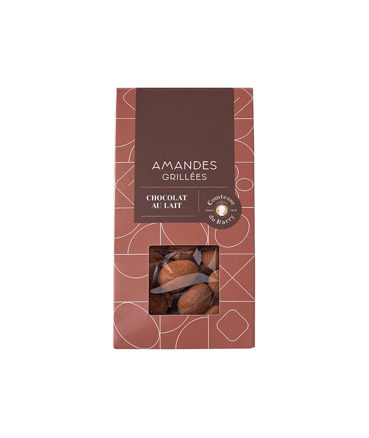 Amandes grillées au chocolat au lait