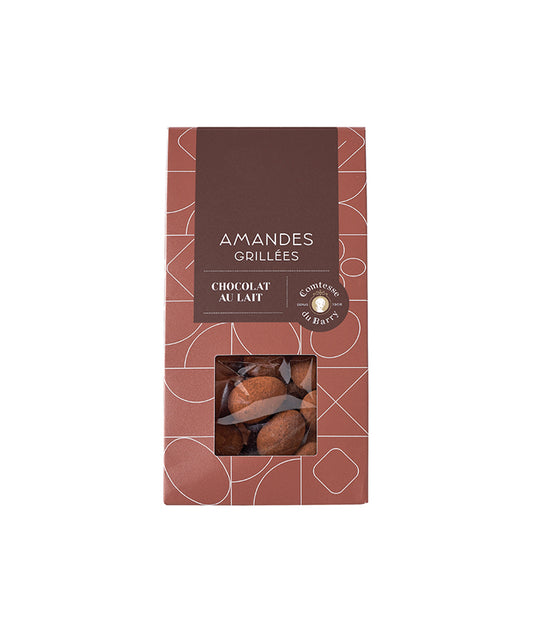Amandes grillées au chocolat au lait
