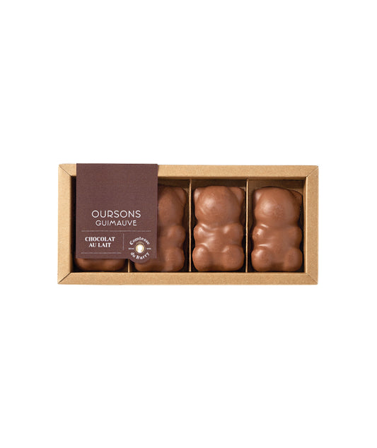 4 oursons guimauve chocolat au lait
