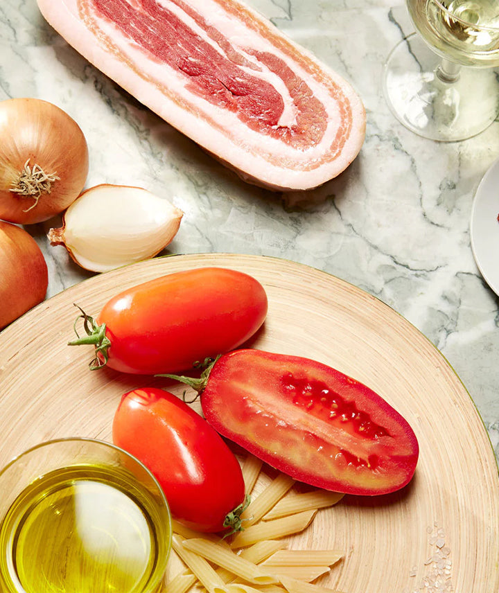 Sauce tomate à la poitrine de porc fumée - Amatriciana