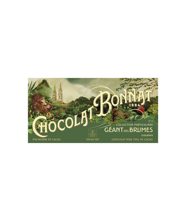 Tablette chocolat Noir 75% cacao Géant des Brumes