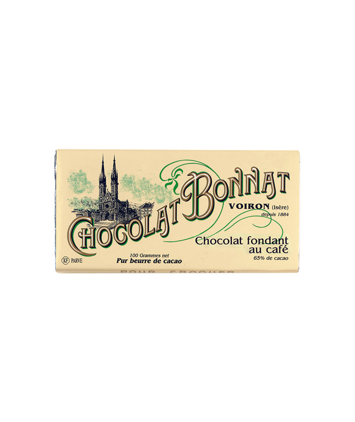 Tablette chocolat noir café 65% cacao